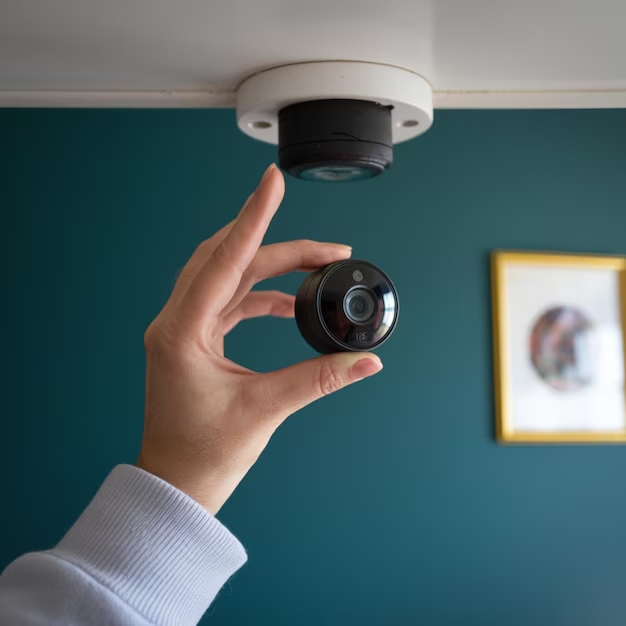 Hand holding a small CCTV camera, illustrating common questions about size and installation.