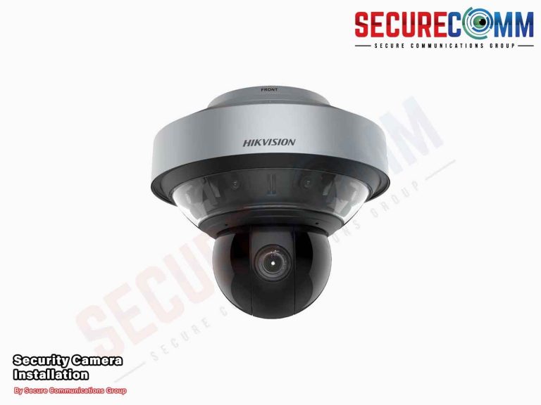 Hikvision PTZ camera, showcasing pan, tilt, and zoom capabilities for flexible surveillance.