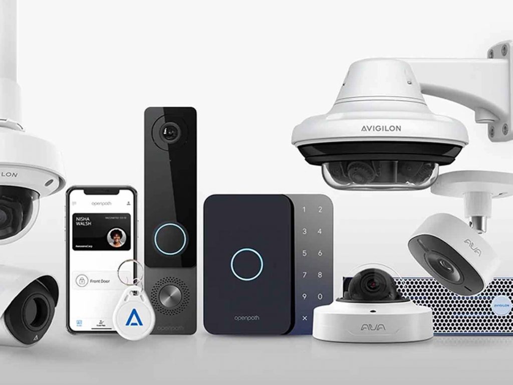 Different styles of smart cameras for home and business security, showcasing the versatility of modern surveillance technology.